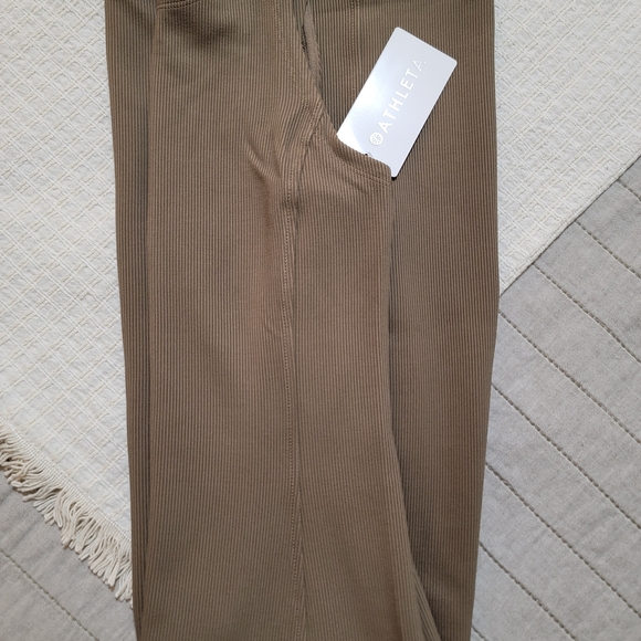 ✨️ NWT Athleta Seasoft Tan Rib Midi Tank Dress Small Tall - Picture 8 of 8